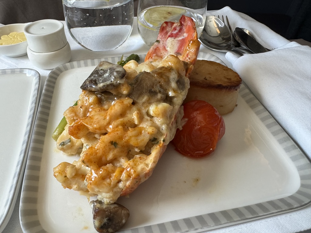 Singapore Airlines. Book the Cook. Lobster Thermidor with fondant potato. BolehMiles